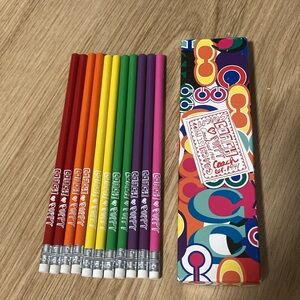 Coach Poppy Set of pencils - missing one pink